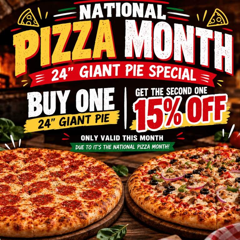 A GIANT Deal for National Pizza Month! 🍕🔥