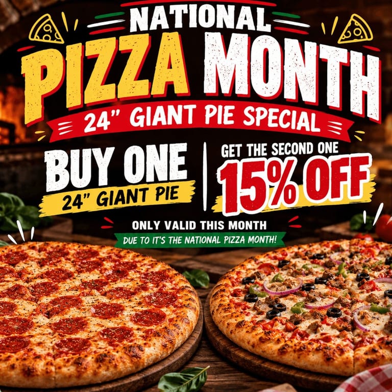 A GIANT Deal for National Pizza Month! 🍕🔥