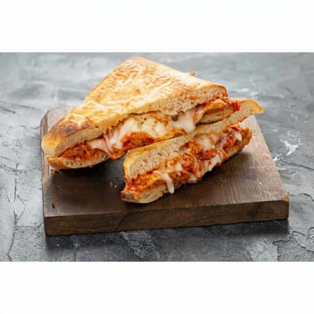 Meatball Mozzarella Grinder.